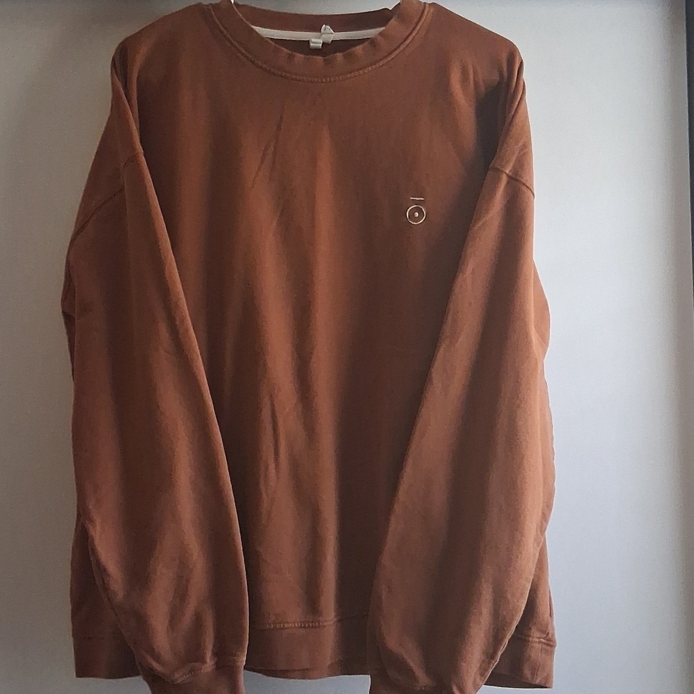 Gray Label Organic Cotton Dropped Shoulder Sweatshirt Orange XL